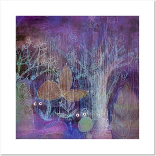 mystical forest Posters and Art